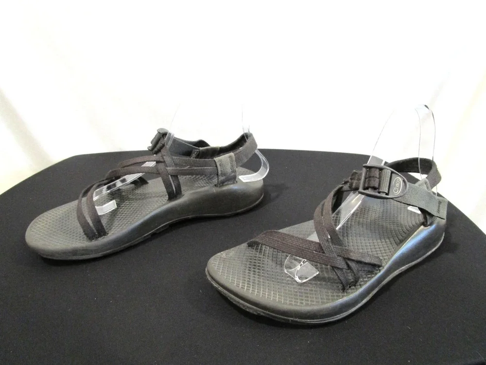 Chaco ZX/2 Black Double Strap Hiking Sport Sandals Women Sz 9